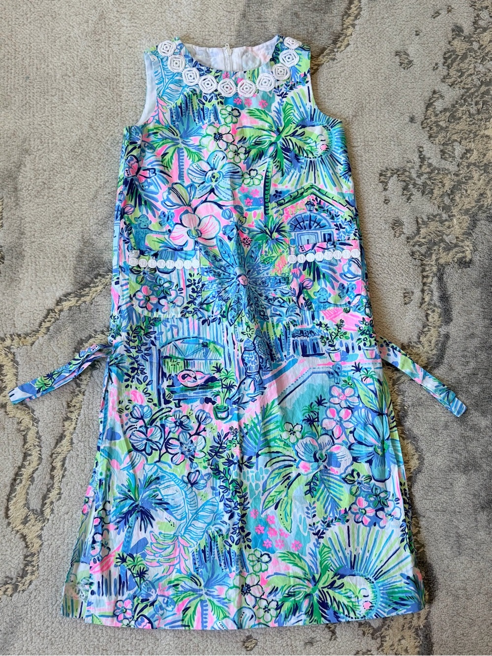 EUC Lilly Pulitzer Kids Maxi Dress “Lilly’s house” Sz 4T